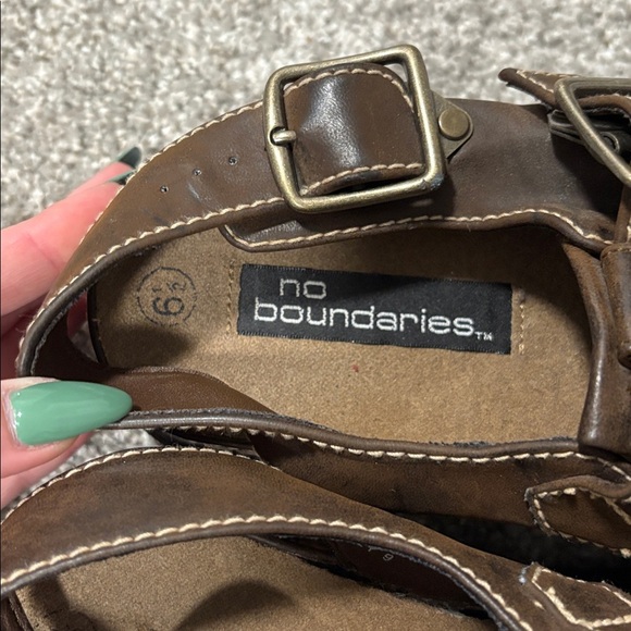 VTG 90s y2k Women's Buckle Chunky Platform Fisherman Sandals - Picture 2 of 6